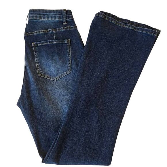 NWT Vipones Womens High Rise Zip Fly Bootcut Denim jeans Blue Size 10 - Picture 11 of 12